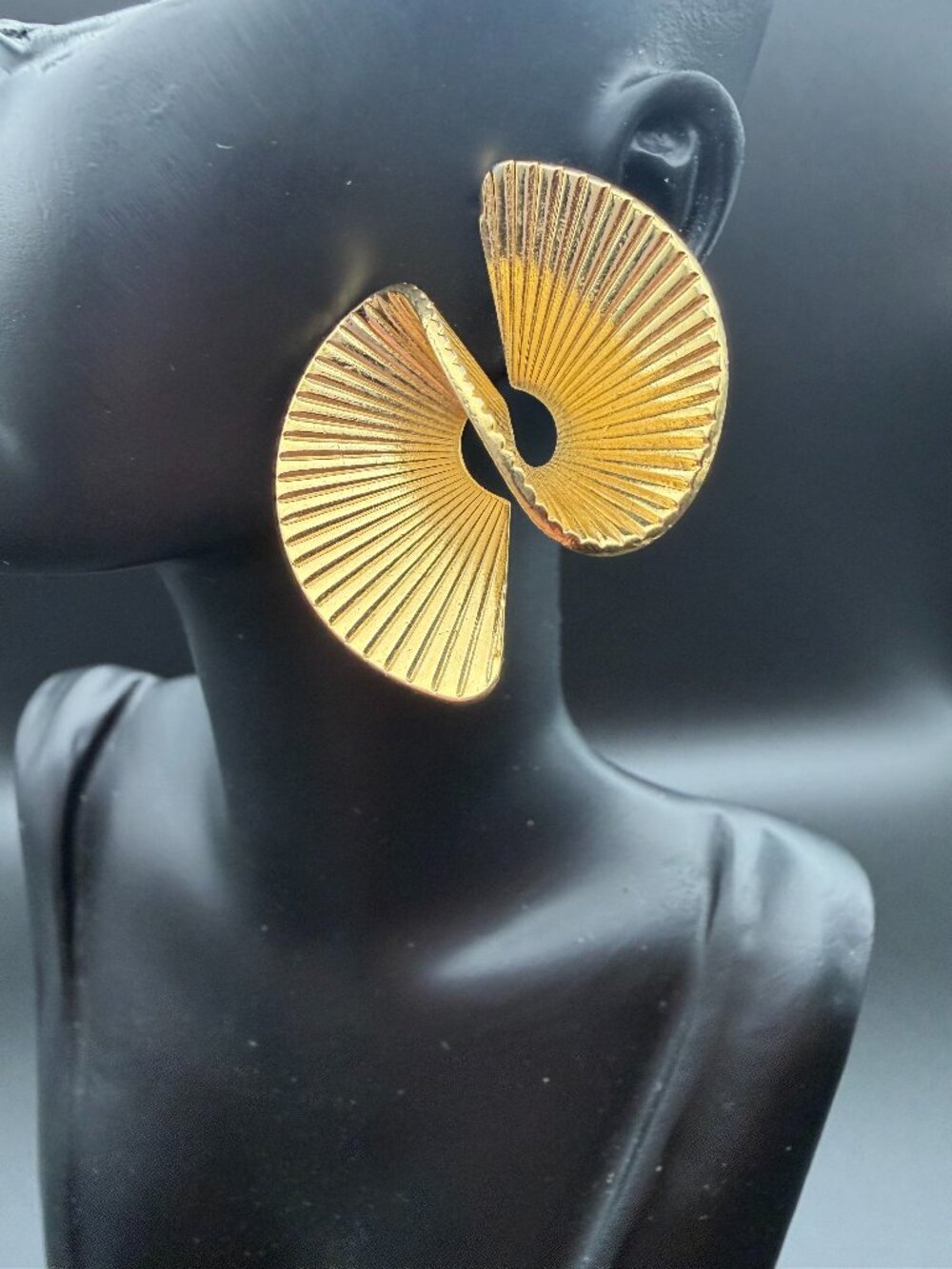 Vintage Avon Gold-Tone Statement Earrings